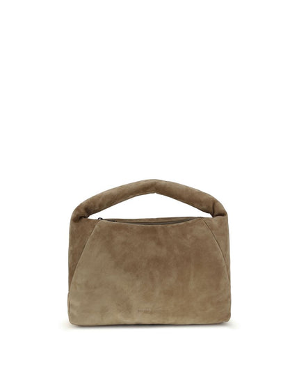Brunello Cucinelli Beige Calf Leather Bos Taurus Shoulder Bag