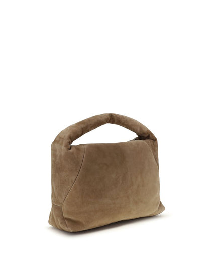 Brunello Cucinelli Beige Calf Leather Bos Taurus Shoulder Bag