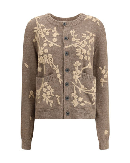 Baziszt Brown Alpaca Vicugna Pacos Cardigan