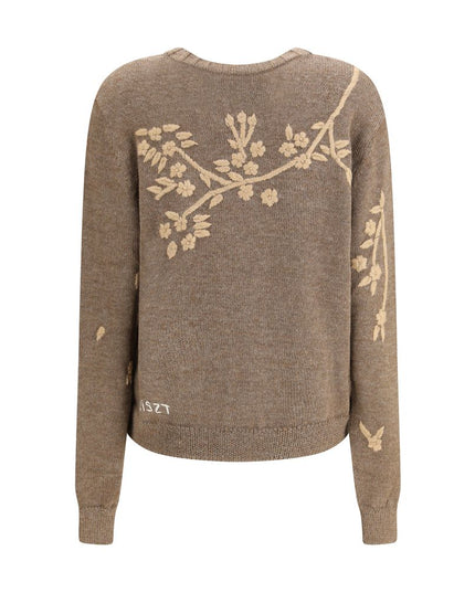 Baziszt Brown Alpaca Vicugna Pacos Cardigan