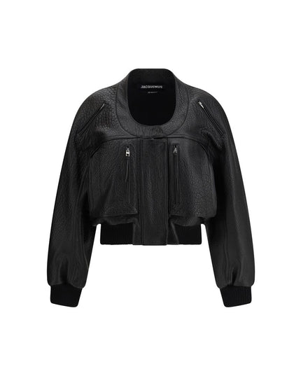 Jacquemus Black Lamb Leather Clothing