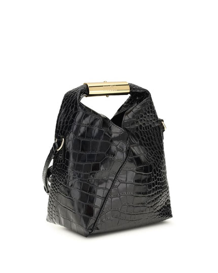 MM6 Black Calf Leather Bos Taurus Handbag