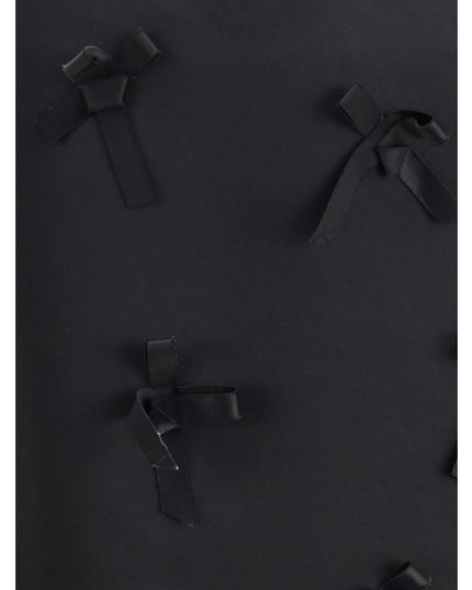 Jil Sander Black Acetate Midi Skirt