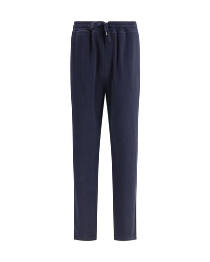 Brunello Cucinelli Blue Cashmere Casual Pants