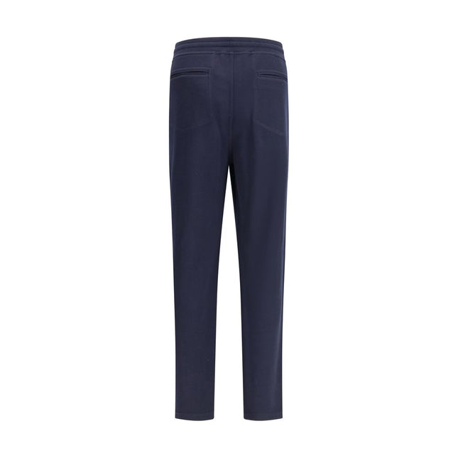 Brunello Cucinelli Blue Cashmere Casual Pants