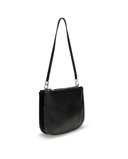 Diesel Black Calf Leather Bos Taurus Shoulder Bag