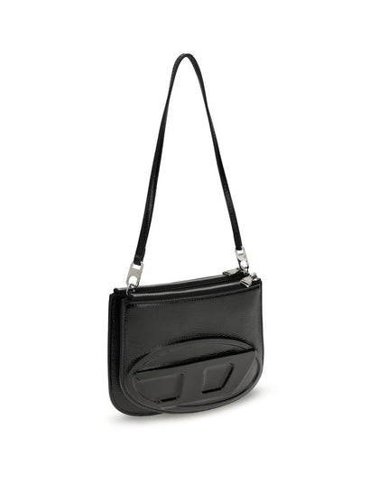 Diesel Black Calf Leather Bos Taurus Shoulder Bag