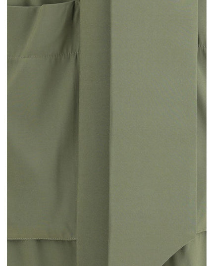 Ella Green Silk Casual Dress