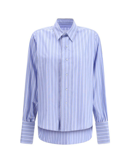 Margiela Light Blue Cotton Pattern Shirt
