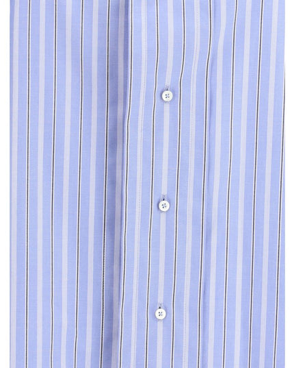 Margiela Light Blue Cotton Pattern Shirt