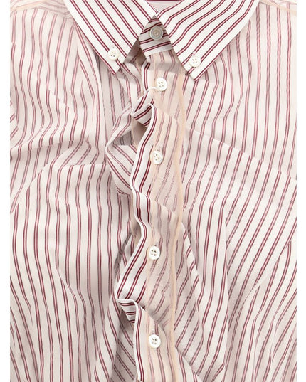 Margiela Red Cotton Pattern Shirt