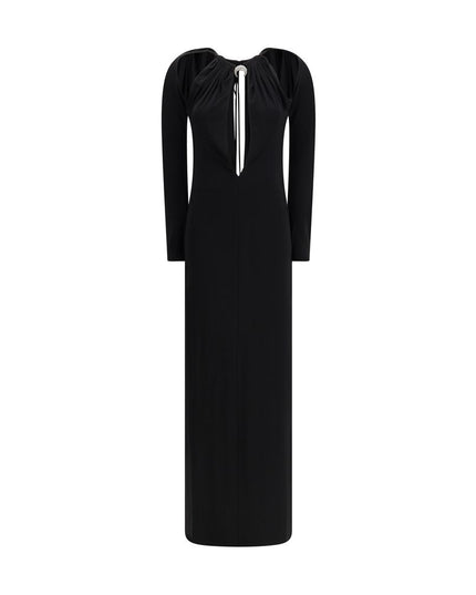 Marine Serre Black Viscose Casual Dress