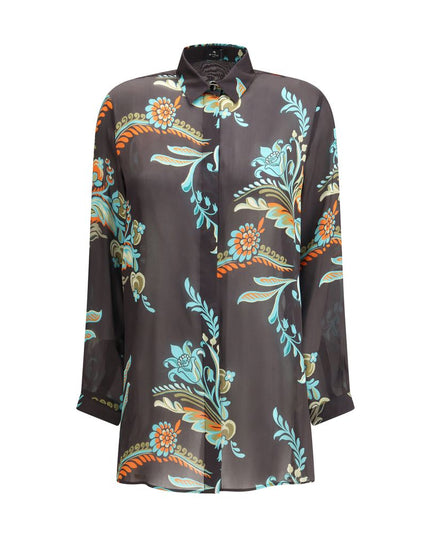Etro Multicolor Silk Pattern Shirt
