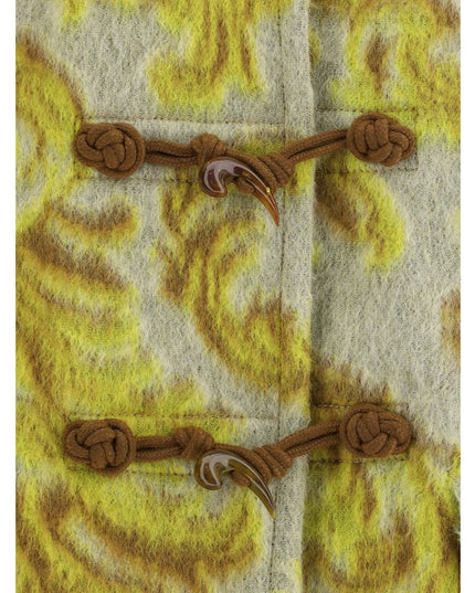 Etro Yellow Wool Sleveless Jacket