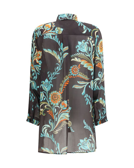 Etro Multicolor Silk Pattern Shirt