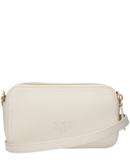 PINKO Beige Leather Crossbody Bag