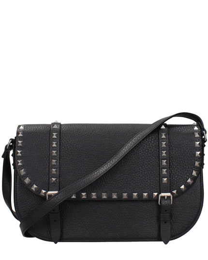Valentino Garavani Black Leather Crossbody Bag