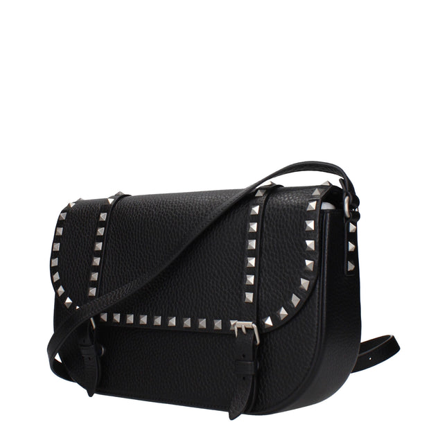 Valentino Garavani Black Leather Crossbody Bag