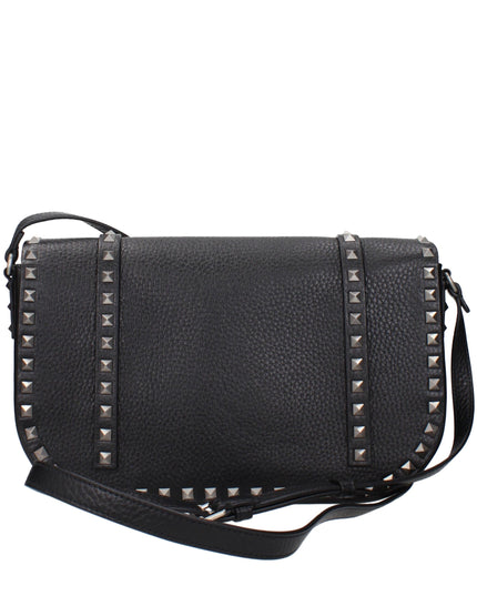Valentino Garavani Black Leather Crossbody Bag