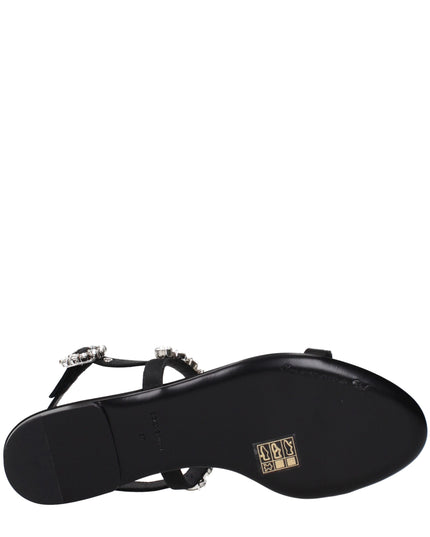 Dolce & Gabbana Black Satin Sandals