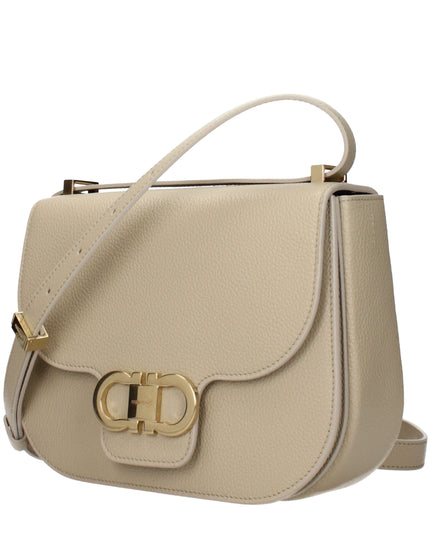 Salvatore Ferragamo Gray Leather Crossbody Bag
