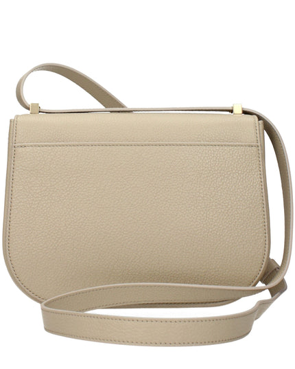 Salvatore Ferragamo Gray Leather Crossbody Bag