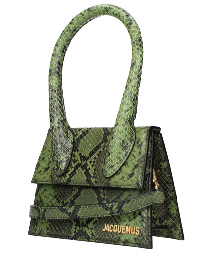 Jacquemus Green Leather Handbag
