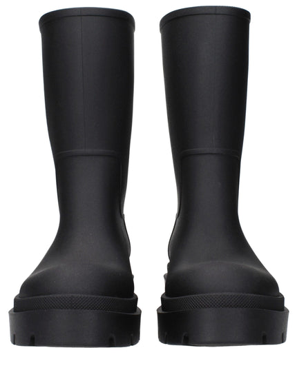 Off-White Black Cotton Ankle Boots