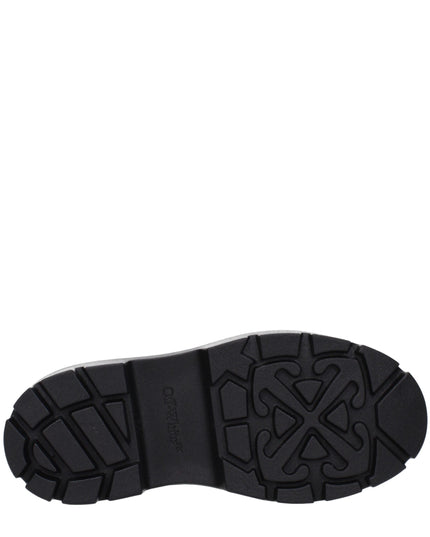 Off-White Black Cotton Ankle Boots