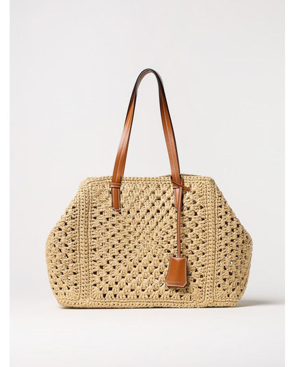 Ermanno Scervino Beige Leather Handbag