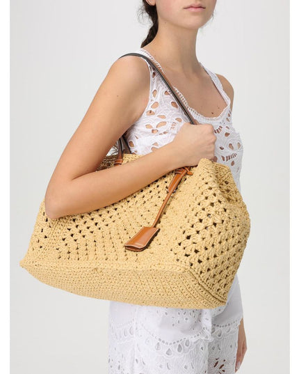 Ermanno Scervino Beige Leather Handbag