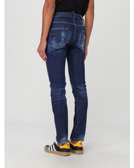 Dsquared² Blue Cotton Skinny Jeans