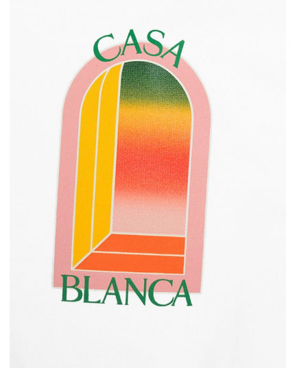 Casablanca White Cotton T-Shirt