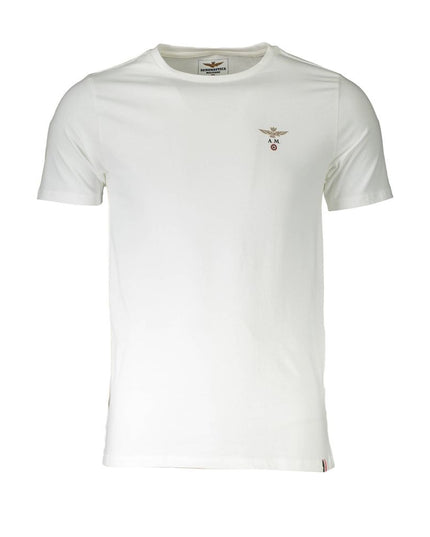 Aeronautica Militare Bianco Cotton Men T-Shirt
