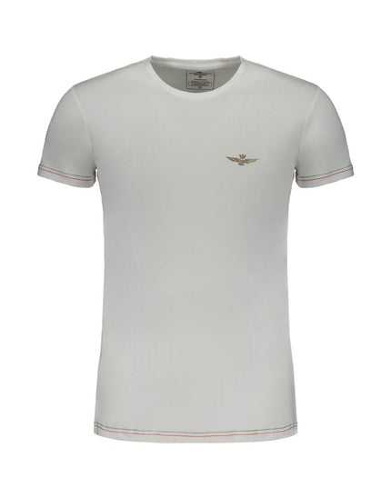 Aeronautica Militare White Cotton Men's T-Shirt