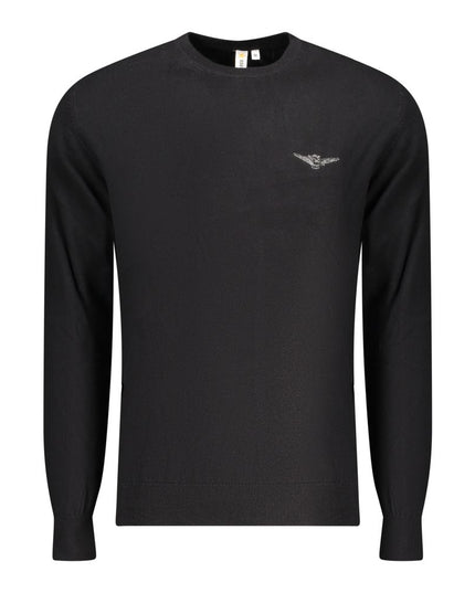 Accademia Militare Black Cotton Men Sweater