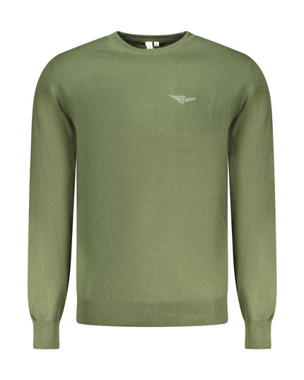 Accademia Militare Green Cotton Men Sweater