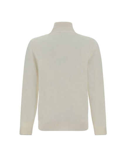 Brunello Cucinelli White Cashmere Cashmere Sweater