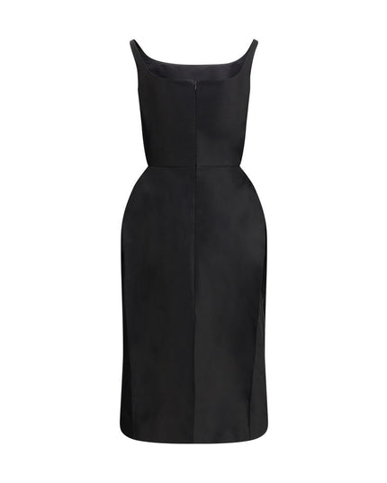 Magda Butrym Black Cotton Casual Dress