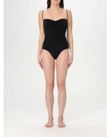 Norma Kamali Black Nylon One-Piece Swimsuit