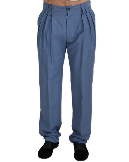 Dolce & Gabbana Black Cotton Dress Pants