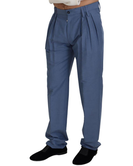 Dolce & Gabbana Black Cotton Dress Pants