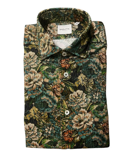 Bagutta Multicolor Cotton Men Shirt