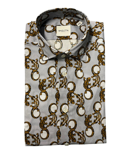 Bagutta Multicolor Cotton Men Shirt