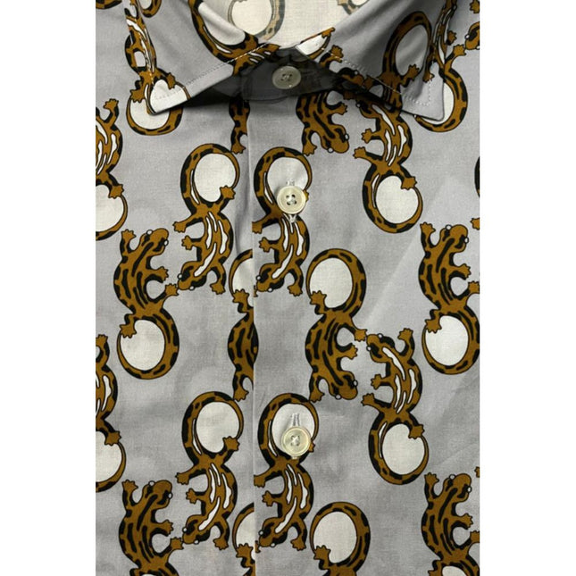 Bagutta Multicolor Cotton Men Shirt