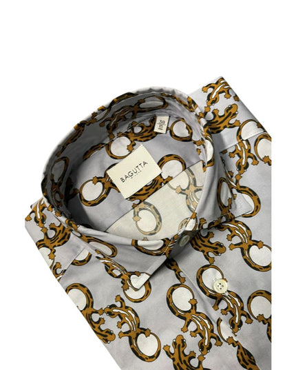 Bagutta Multicolor Cotton Men Shirt