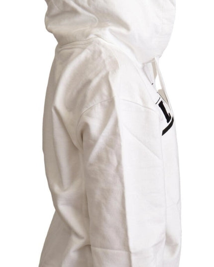 Dolce & Gabbana White L'Amore Hooded Pullover Sweater