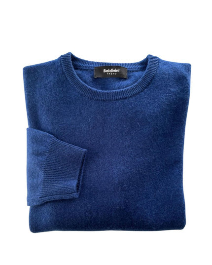 Baldinini Trend Blue Cashmere Men Sweater