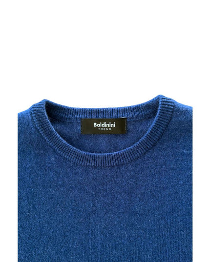 Baldinini Trend Blue Cashmere Men Sweater