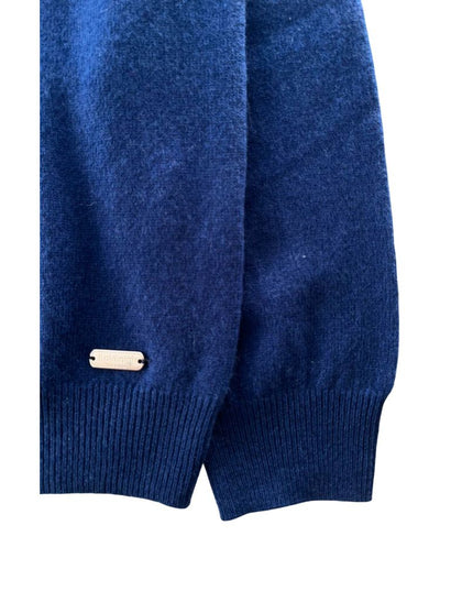 Baldinini Trend Blue Cashmere Men Sweater
